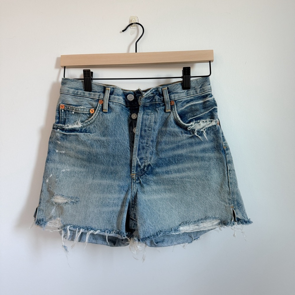 AGOLDE DEE distressed shorts